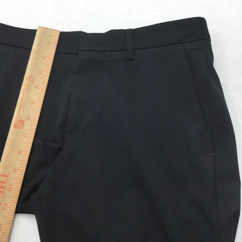 J.M. Haggar Pants Mens 29x30 Black Slim Fit Stretch Flat Front Dress Slacks